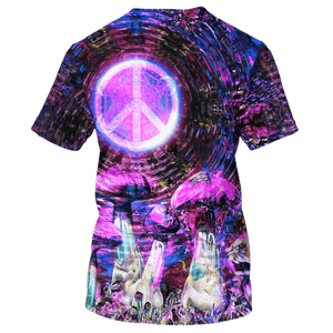 Hippie The Projection Image Oscillates Under The Water Surface - T-Shirt