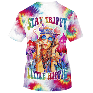 Stay Trippie Little Hippie Girl Colorful - T-Shirt