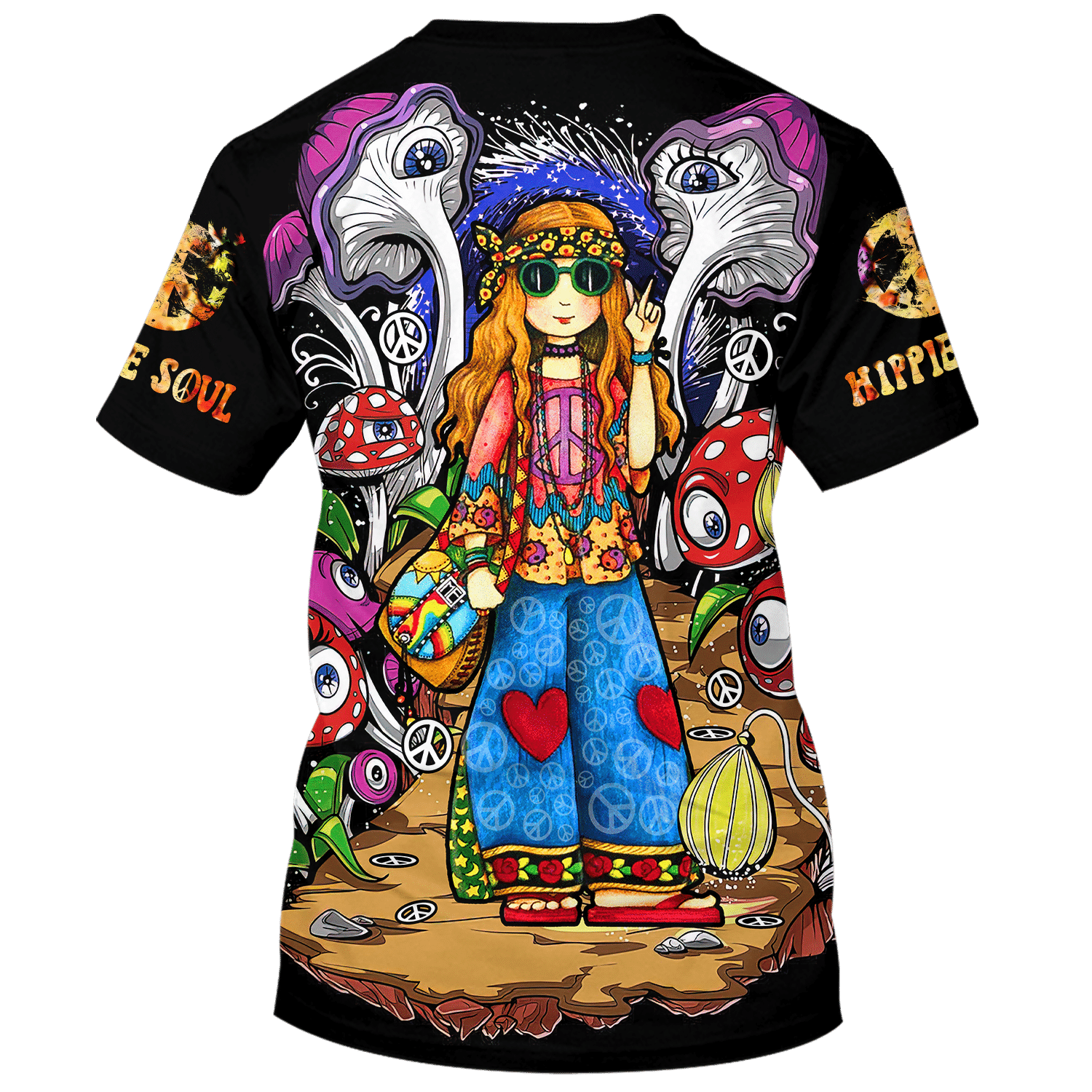 Hippie Soul Girl In Strange World - T-Shirt