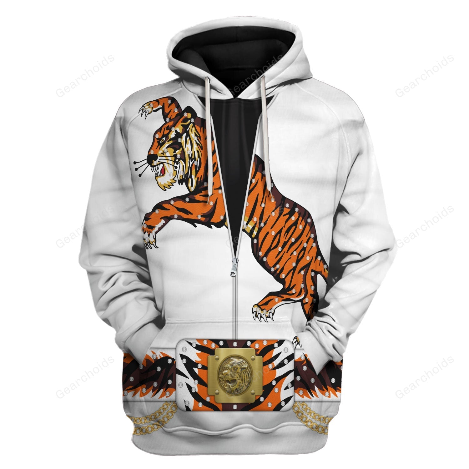 Elvis Presley Tiger Costume - Fandom Hoodie Sweatshirt Sweatpants ELHS03