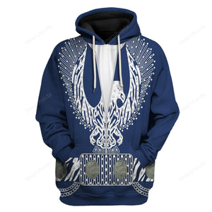 Avis89 Elvis Silver Phoenix Costume Blue - Fandom Hoodie Sweatshirt Sweatpants ELHS19