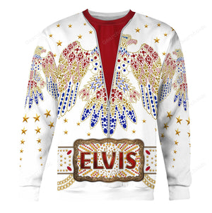 Elvis Aloha Costume From Hawaii New - Costume Cosplay Hoodie Sweatshirt Sweatpants