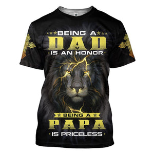 Happy Fathers Day Lion T-Shirt