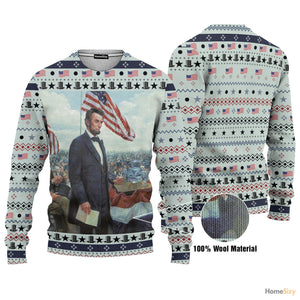 Abraham Lincoln Custom Cosplay Ugly Sweater Best Gift For Christmas