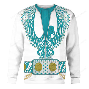 Elvis Turquoise Phoenix - Costume Cosplay Hoodie Sweatshirt Sweatpants