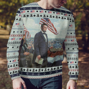 Abraham Lincoln Custom Cosplay Ugly Sweater Best Gift For Christmas