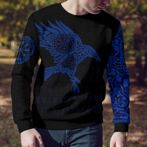 Vikings The Raven Of Odin Ugly Christmas Sweater