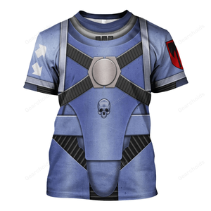 Pre-Heresy Space Wolves In Mark IV Maximus Power Armor - Costume Cosplay T-shirt