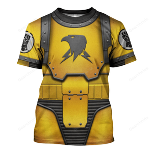 Warhammer Imperial Fists In Mark III Power Armor - Costume Cosplay T-shirt