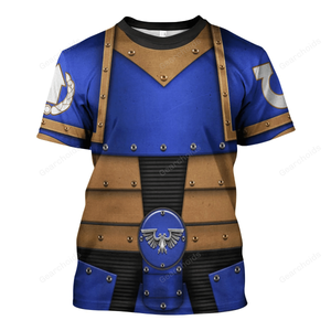 Pre-Heresy Ultramarines Legion In Mark II Crusade - Costume Cosplay T-shirt