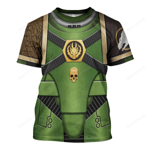 Pre-Heresy Salamanders In Mark IV Maximus Power Armor - Costume Cosplay T-shirt