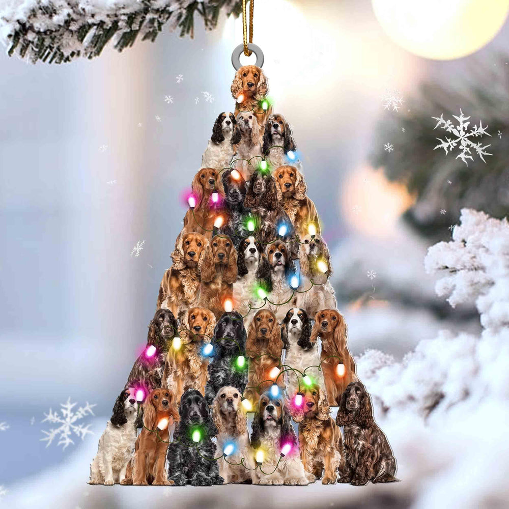 Cocker Spaniel Lovely Tree Ornament - Gift For Dog Lover