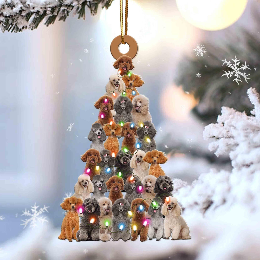 Poodle Lovely Tree Ornament - Gift For Dog Lover