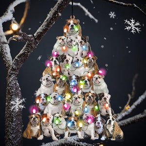 Bulldog Lovely Tree Ornament - Gift For Dog Lovers