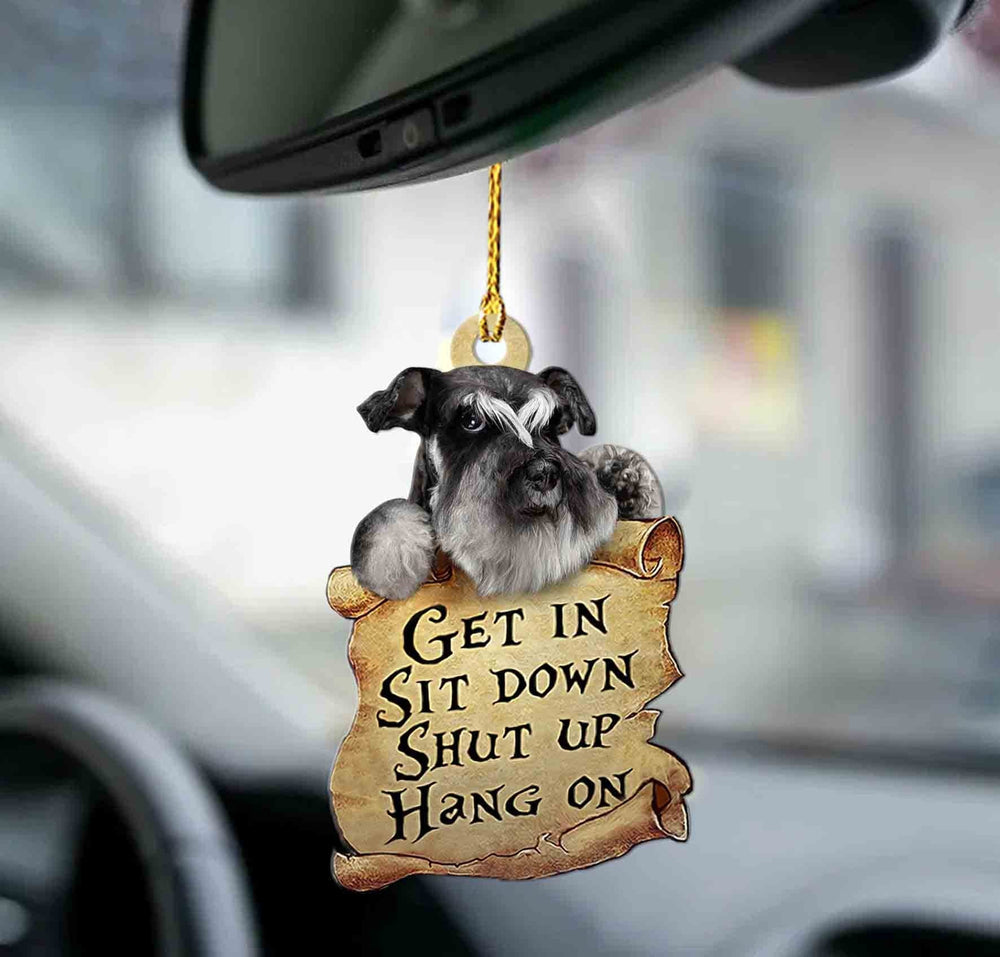 Schnauzer Get In Two Sided Ornament - Gift For Dog Lover