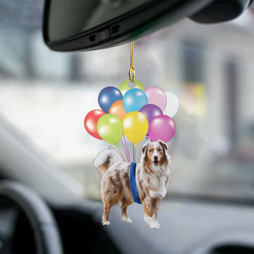 Australian Shepherd Dog Fly With Bubbles - Gift For Dog Lover