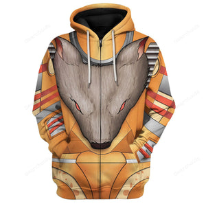 Transformers Rattrap Beast Wars - Costume Cosplay Hoodie Sweatshirt Sweatpants