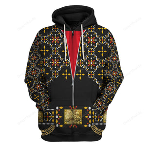 Elvis Black Conquistador - Costume Cosplay Hoodie Sweatshirt Sweatpants