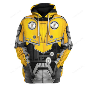 Transformers Bumblebee - For Men And Women - Costume Cosplay Hoodie Sweatshirt Sweatpants