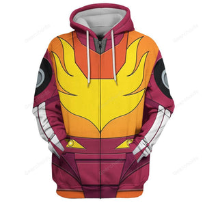 Transformers Hot Rodimus - Costume Cosplay Hoodie Sweatshirt Sweatpants