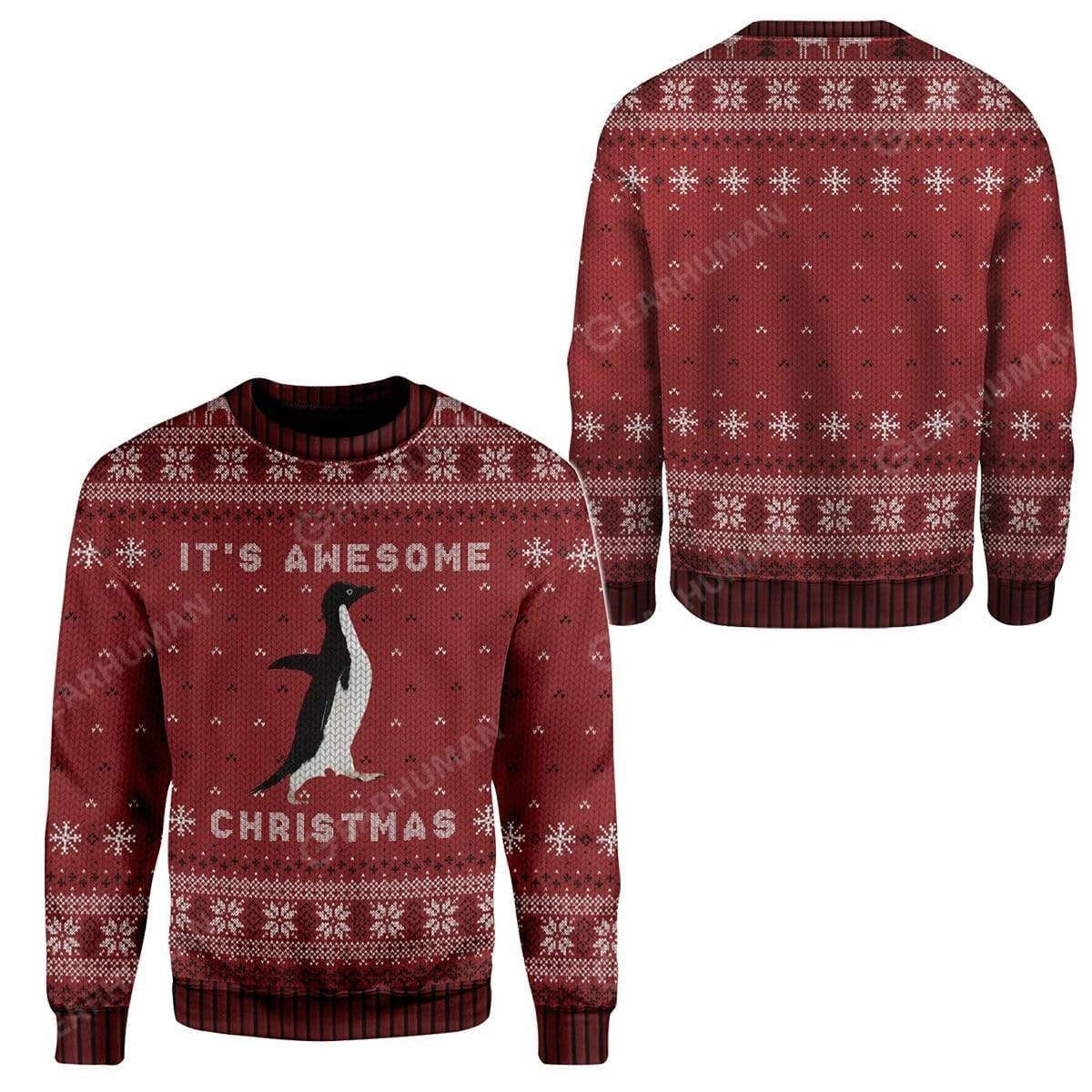 Awesome Penguin Custom Ugly Sweater Best Gift For Christmas