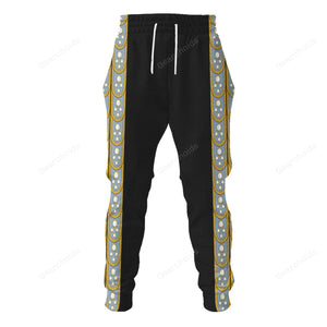 Elvis Armadillo suit in Blue on Black - Costume Cosplay Hoodie Sweatshirt Sweatpants