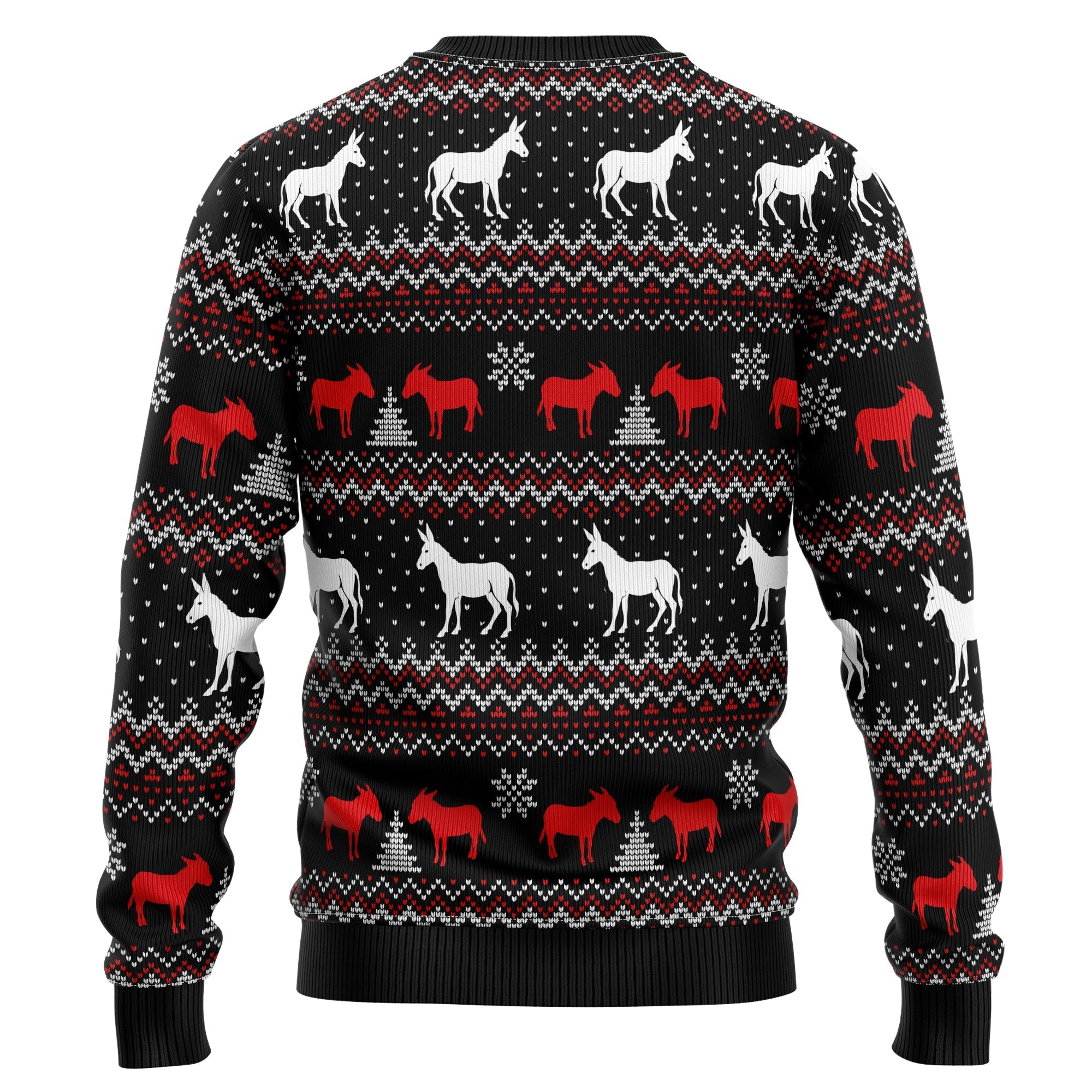 Donkeys Merry Kissmyass Ugly Christmas Sweater