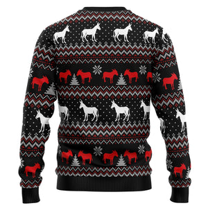 Donkeys Merry Kissmyass Ugly Christmas Sweater