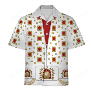 Elvis Eyelet Suit - Costume Cosplay Hawaiian Shirt