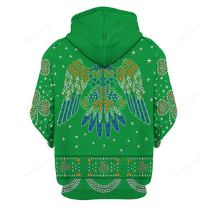 Celebrating The King Elvis Presley For St. Patrick's Day - Costume Cosplay Hoodie Sweatshirt Sweatpants