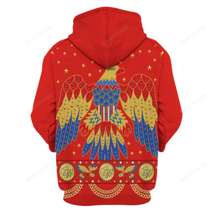 Elvis Eagle Red - Costume Cosplay Hoodie Sweatshirt Sweatpants