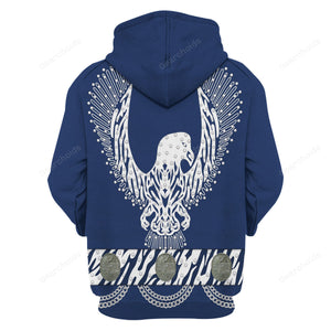 Avis89 Elvis Silver Phoenix Costume Blue - Fandom Hoodie Sweatshirt Sweatpants ELHS19