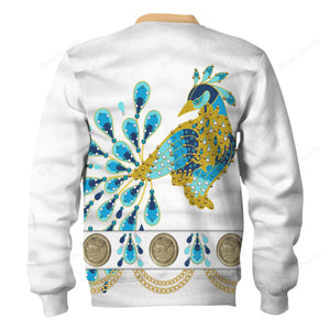 Elvis Presley Peacock Outfit - Costume Cosplay Hoodie Sweatshirt Sweatpants