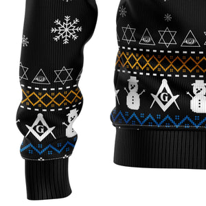 Freemason Ugly Christmas Sweater For Men And Women