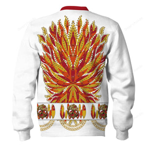 Elvis Flame Outfit - Costume Cosplay Hoodie Sweatshirt Sweatpants