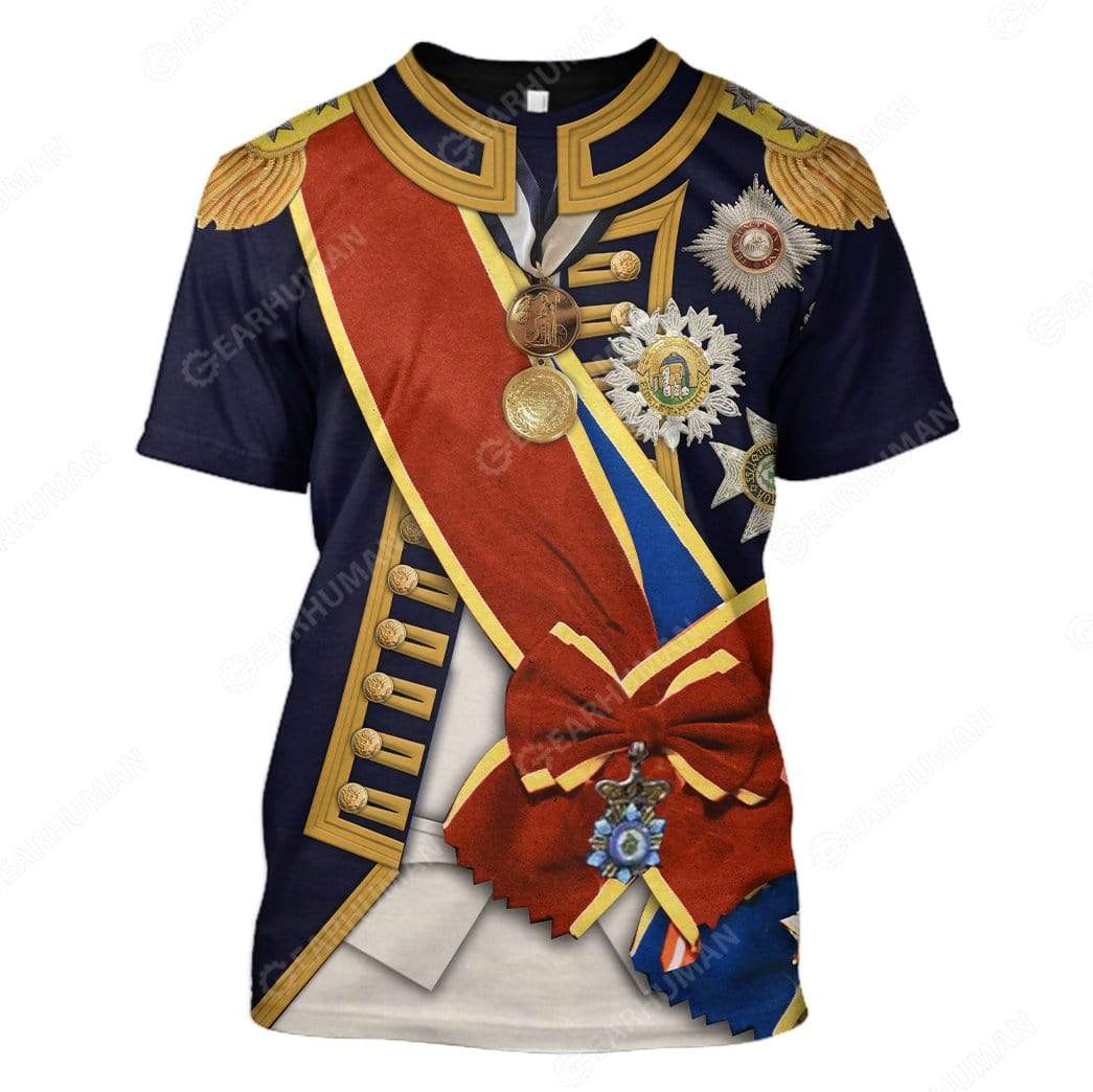 Horatio Nelson Cosplay Costumes - 3D T-Shirts For Men