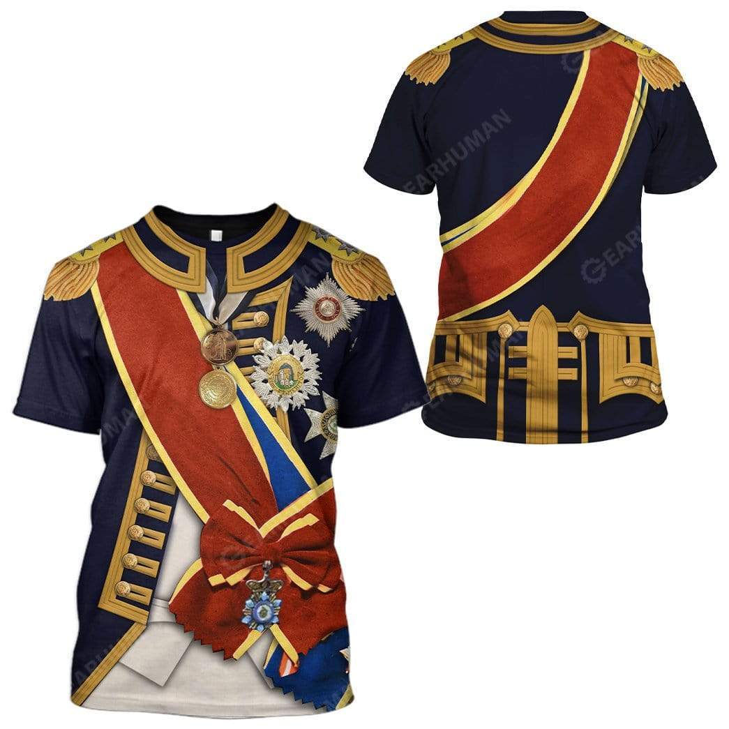 Horatio Nelson Cosplay Costumes - 3D T-Shirts For Men