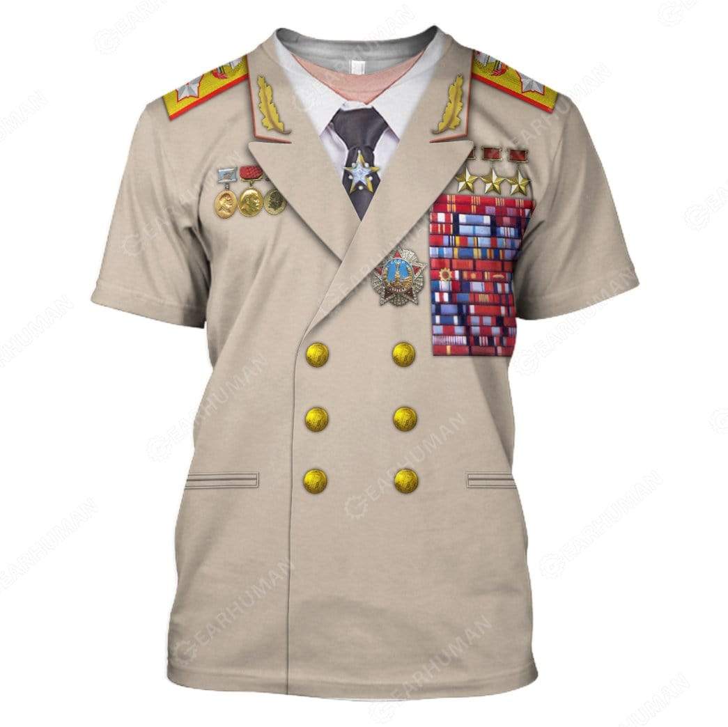 Leonid Ilyich Brezhnev Cosplay Costumes - 3D T-Shirts For Men