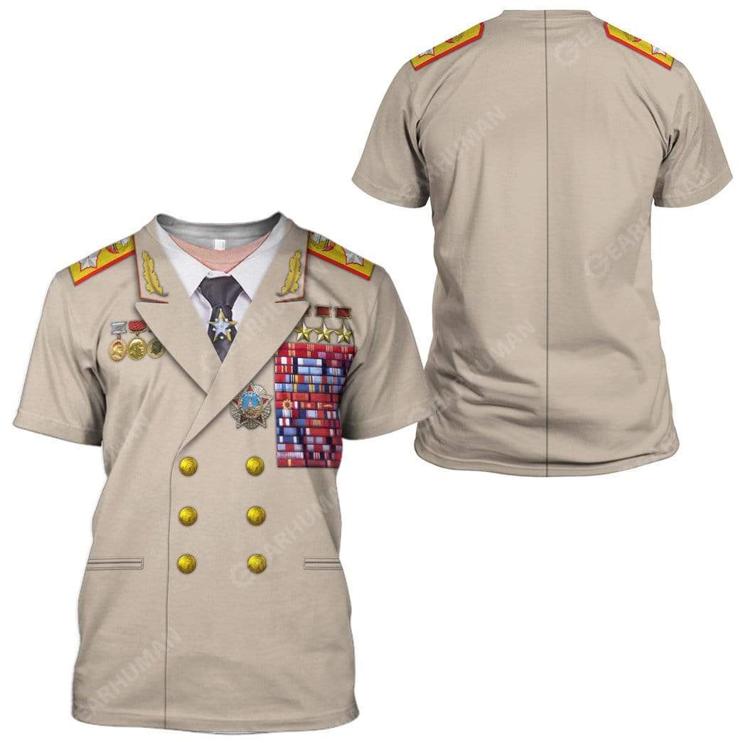 Leonid Ilyich Brezhnev Cosplay Costumes - 3D T-Shirts For Men