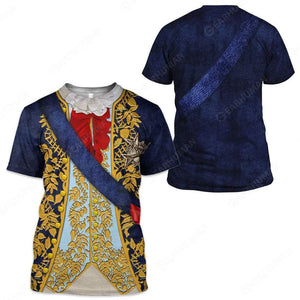 Louis XV  Cosplay Costumes - 3D T-Shirts For Men