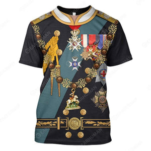 Prince Charles Cosplay Costumes - 3D T-Shirts For Men