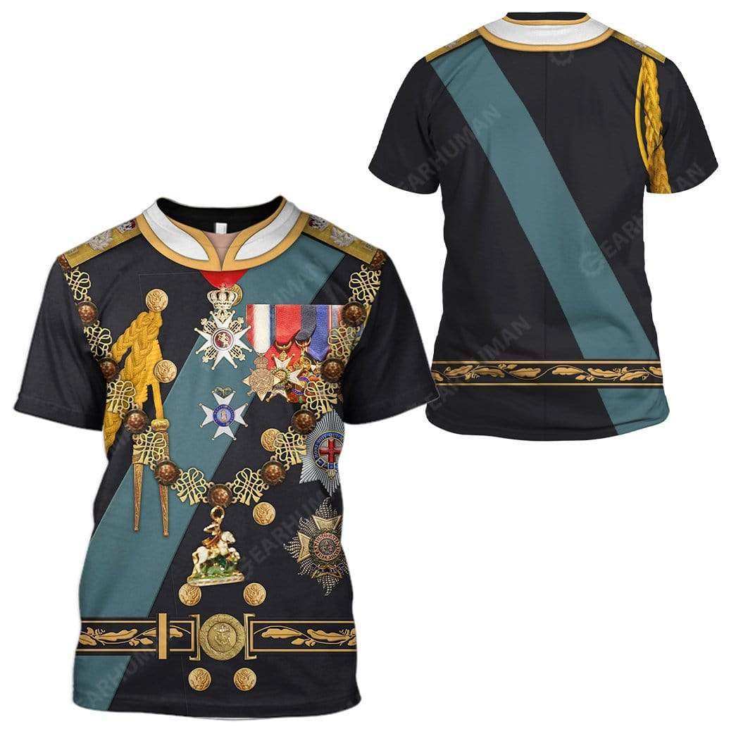 Prince Charles Cosplay Costumes - 3D T-Shirts For Men