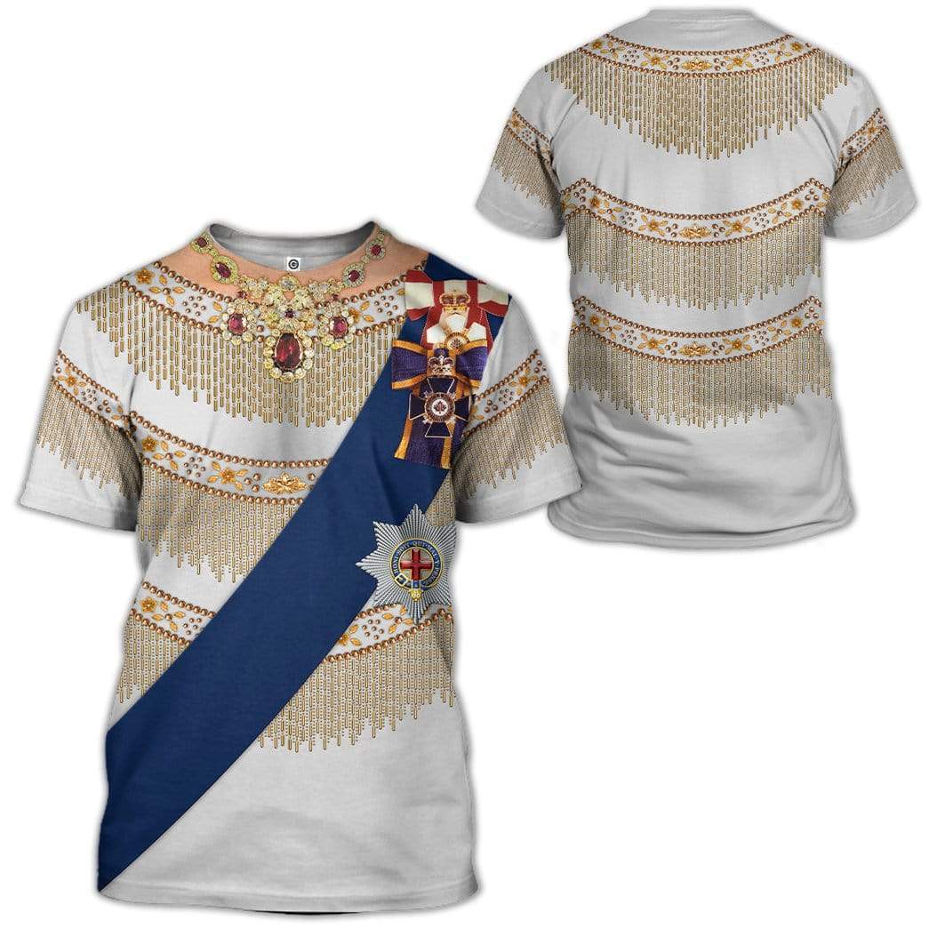 Queen Elizabeth II Cosplay Costumes - 3D T-Shirts For Men