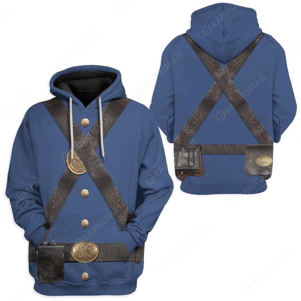 Union Infantry Uniform In Civil War - Costume Cosplay Hoodie