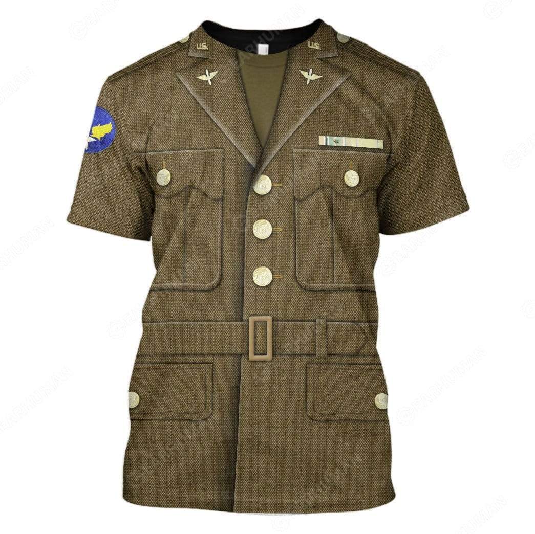 United States Army Air Forces Uniform Cosplay Costumes - 3D T-Shirts For Men