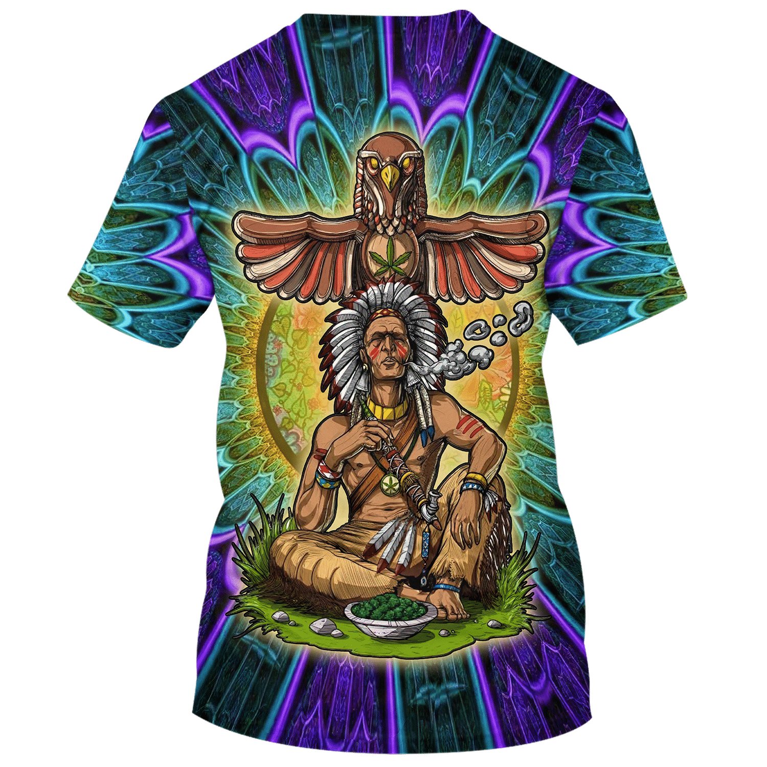 Hippie Art Aboriginal People Relax - T-Shirt