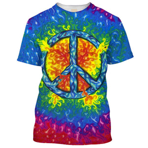 Hippie Peace Energy Symbol - T-Shirt For Men, Women