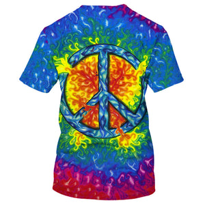 Hippie Peace Energy Symbol - T-Shirt For Men, Women