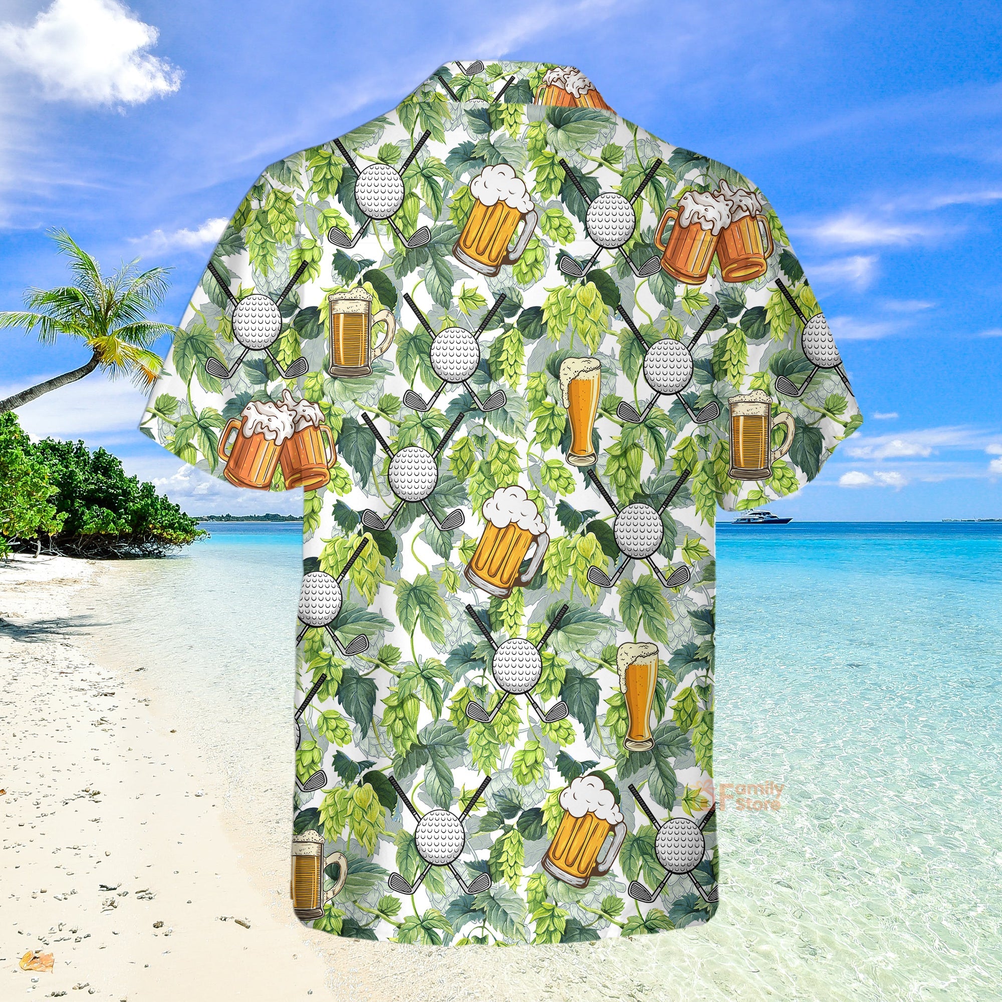 Oktoberfest Golf And Beer Aloha Hawaiian Shirts For Men, Women