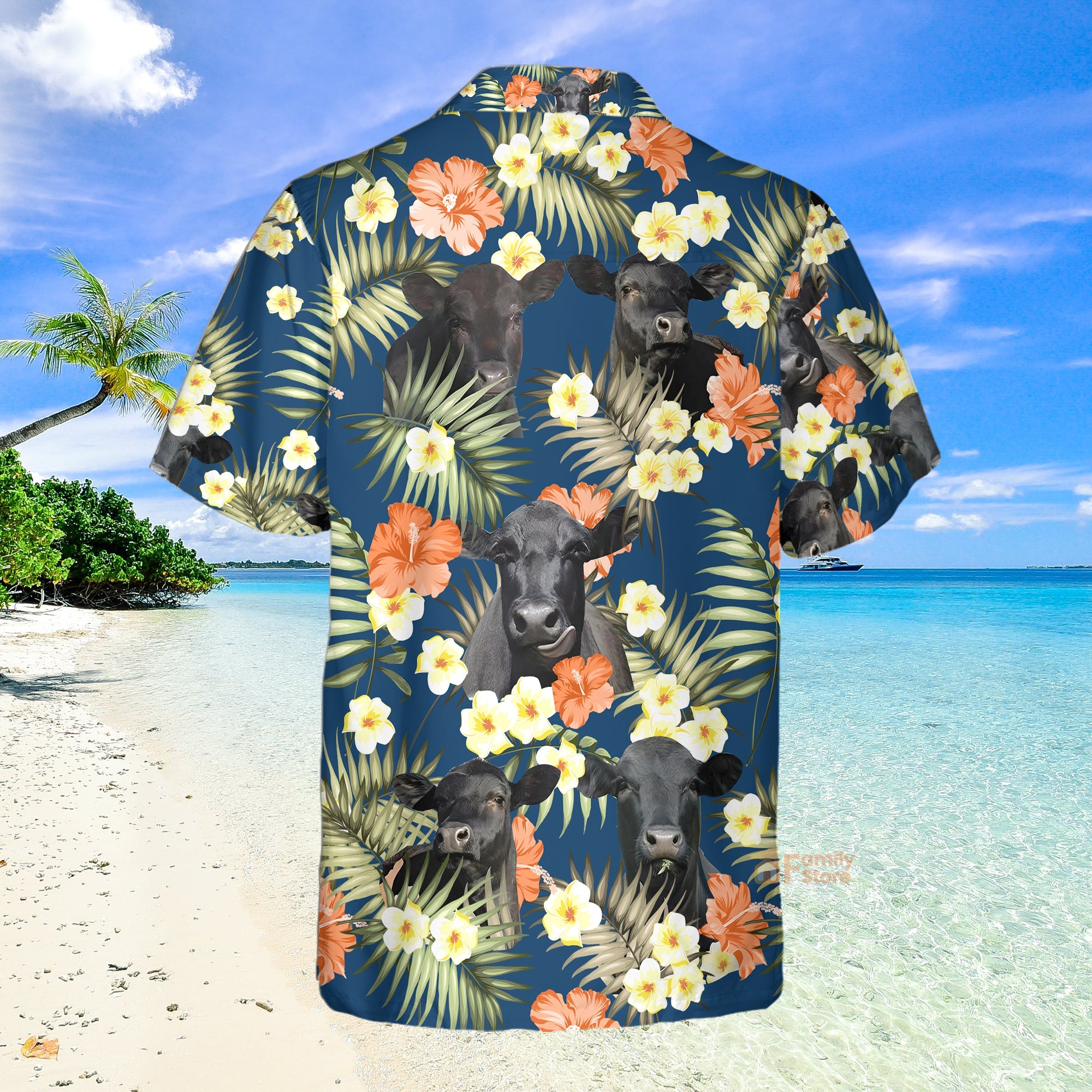 Unique Black Angus Hawaiian Shirts